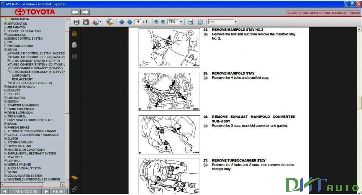 Avensis T25 Repair Manual
